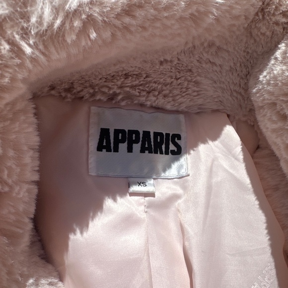 Apparis pink faux fur coat - XS - Picture 5 of 5